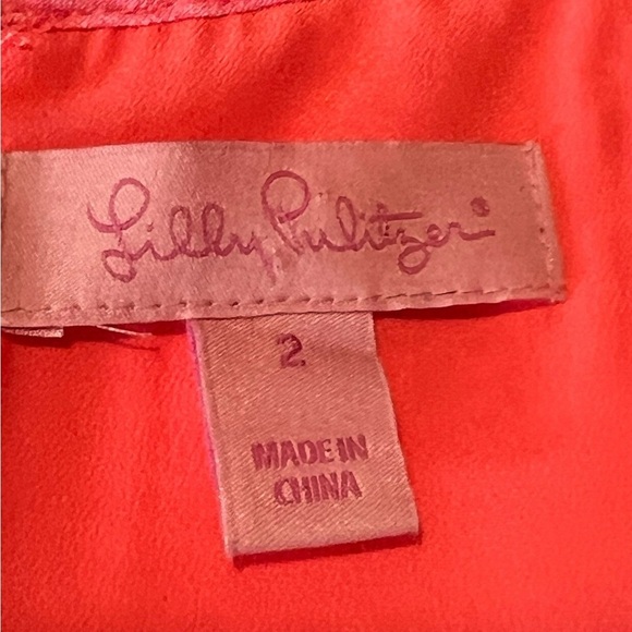Lilly Pulitzer Vibrant Pink Dress with Gold Accents - Picture 7 of 15